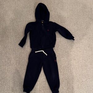 Polo by Ralph Lauren Kids Navy Hoodie and Joggers Set